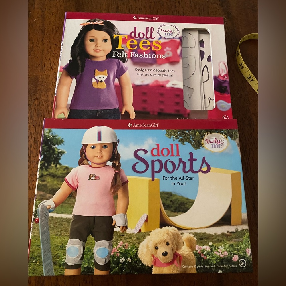 American Girl activity books. 2 included.‎ Doll Sports & Doll Tee’s. Crafts